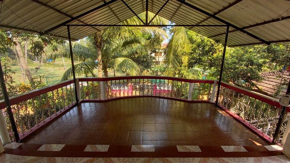 Our terrace in house for rent in South Goa Colva