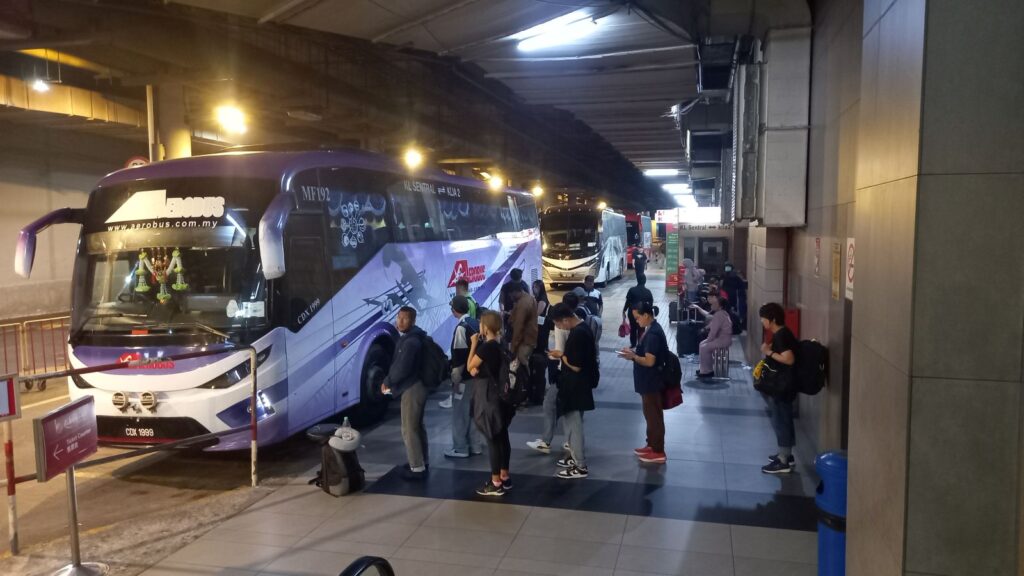 Bus starting point from KL Cenrtal to KLIA