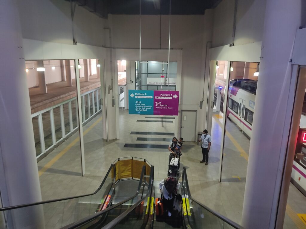 KLIA2 Station platform at the KL airport