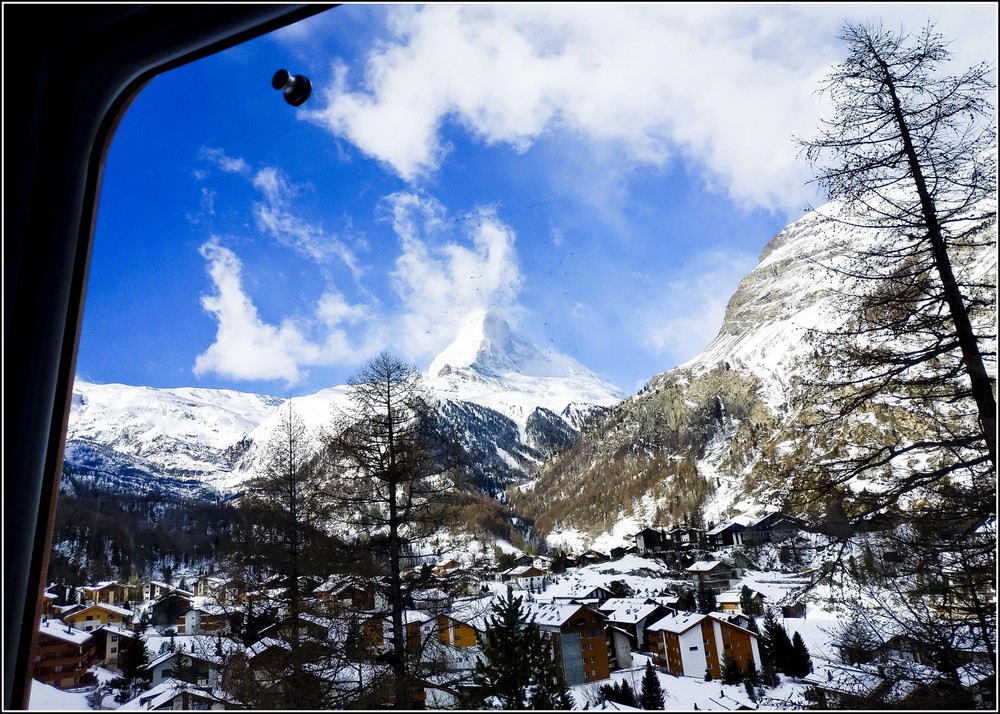 Zermatt and his Matterhorn: skiing for the first time