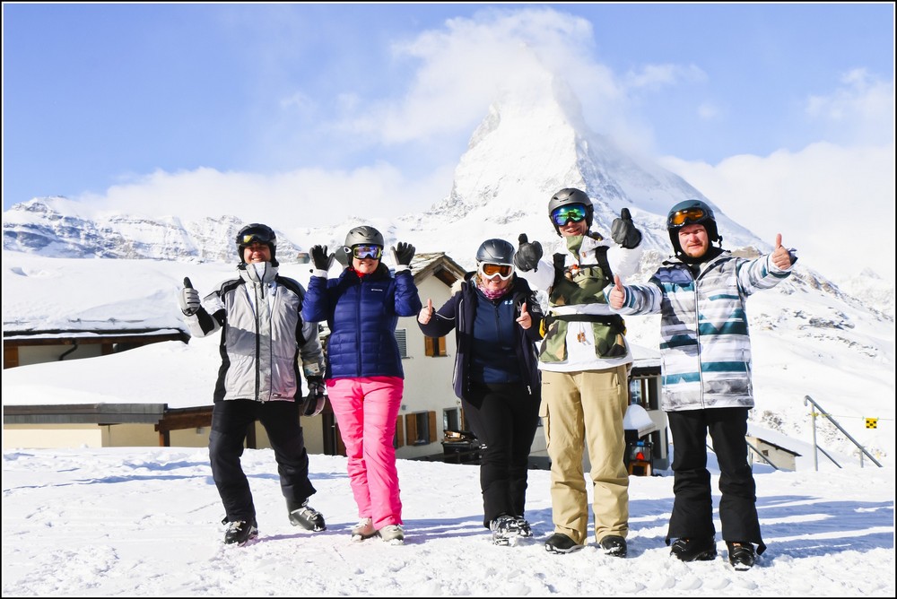Zermatt and his Matterhorn: skiing for the first time