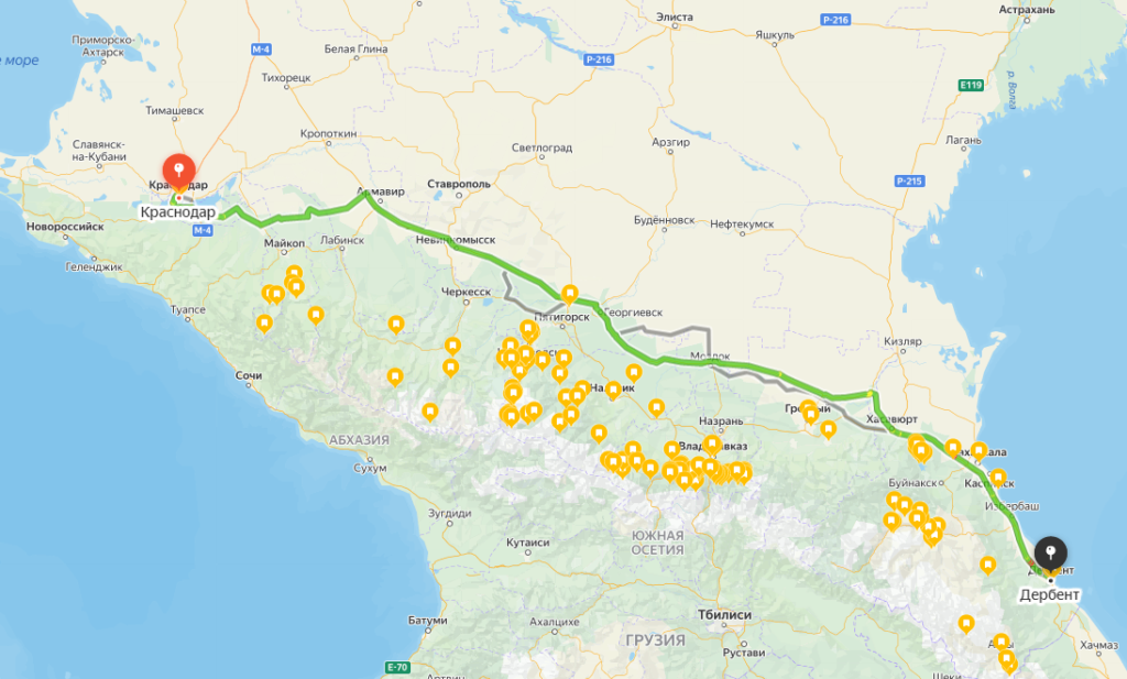 Вдоль Кавказского хребта в поисках самого-самого