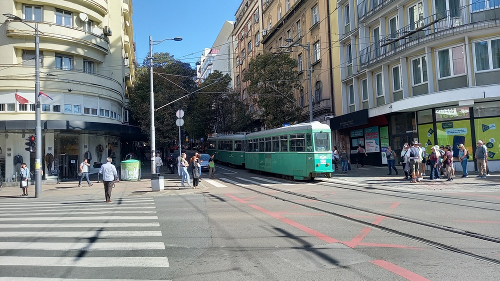 Swiss-made tram in Belgrade
