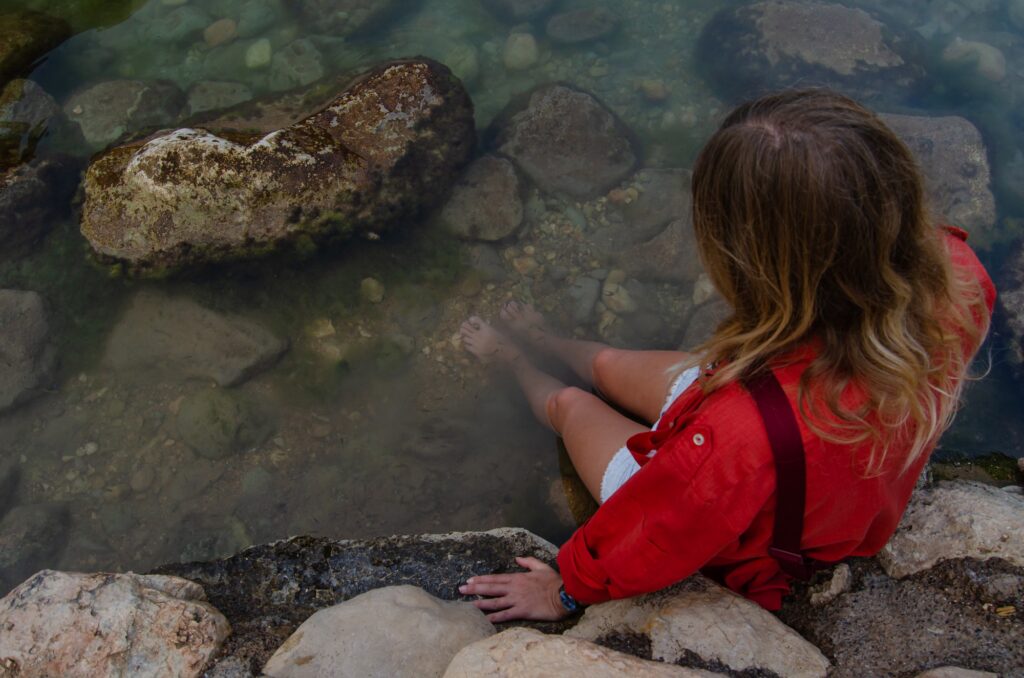 Fish spa at Bimma sinkhole Fish spa at Bimma sinkhole