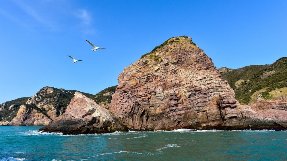 Scenic landscapes of Hondo Island, Dadohaehaesang Marine Park