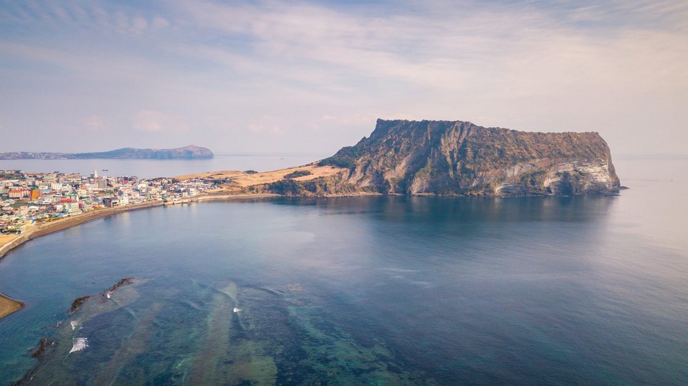 Seongsan Ilchulbong Peak at sunrise, Jeju Island